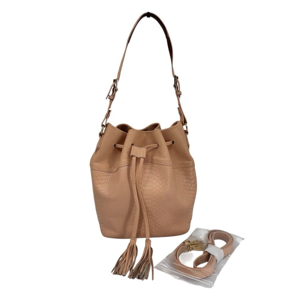 Gigi New York Jenn Tassel Bucket Bag Shoulder Crossbody - Picture 9 of 9